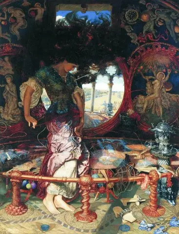 La Dama de Shalott Hacia 1890-1905