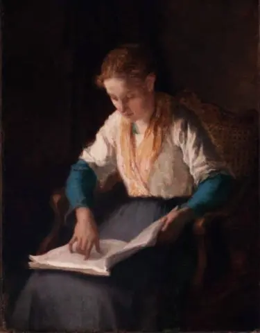 Girl Reading 1853