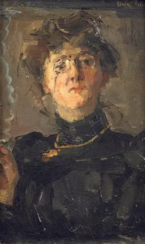 Taiteilija Therese Van Duyll-schwartzen muotokuva noin 1895
