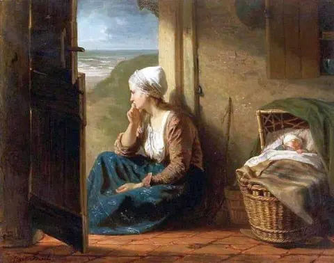 Wachten Na De Storm 1858
