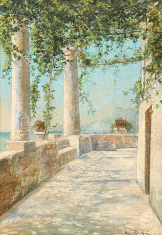 Mening Van Een Italiaanse Pergola