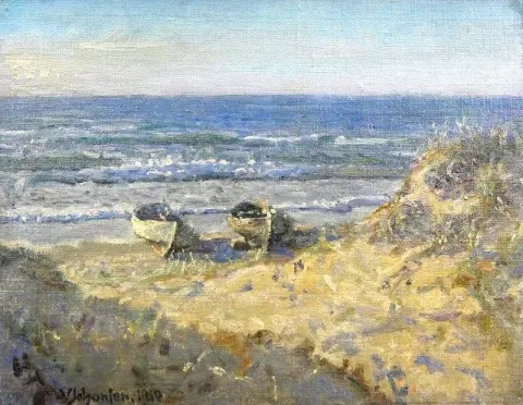 Boats In Skagen On Sonderstrand