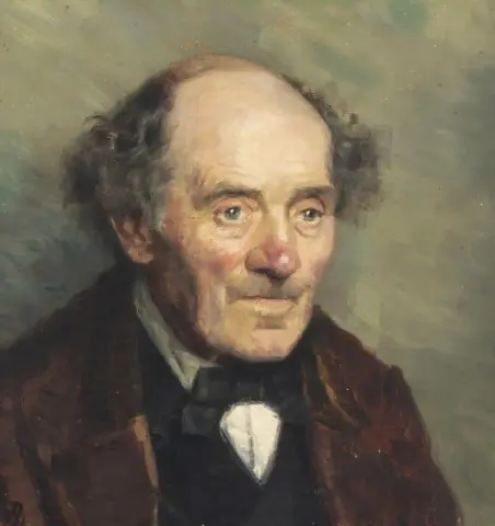 Portrait Of A Gentleman Sitting En Face To The Right