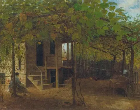 Unter den Reben, ca. 1870er Jahre