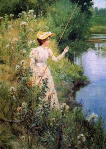 The Gentle Angler ca 1895