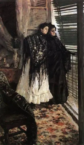 På Balkongen. De spanska kvinnorna Leonora och Ampara 1888-89