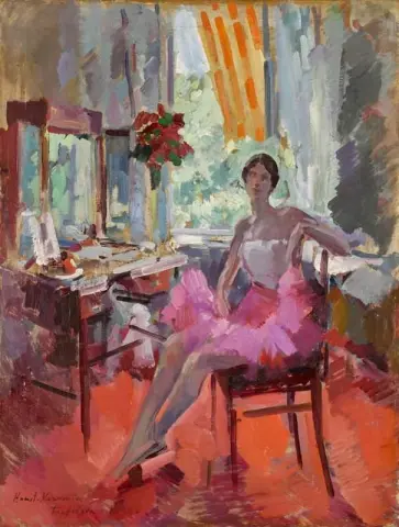 Porträtt av ballerinan Vera Trefilova 1924
