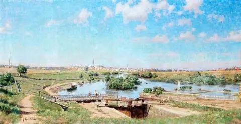 Blick über Linköping von Tannefors