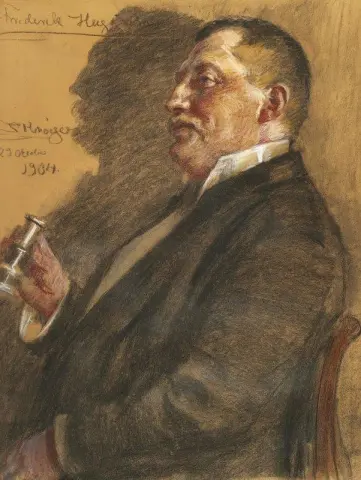 Portrett av den svenske forretningsmannen og utleier Frederik