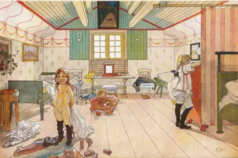 Mamma S ja pienten tyttöjen huone