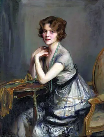 Portrait Of Winnie Melville Mrs. Derek Oldham 1920