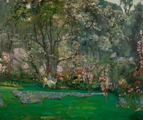 Frühling in einem Riviera-Garten 1921