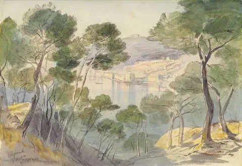 Villefranche Cote D Azure Frankrike 1865