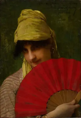El abanico rojo 1886