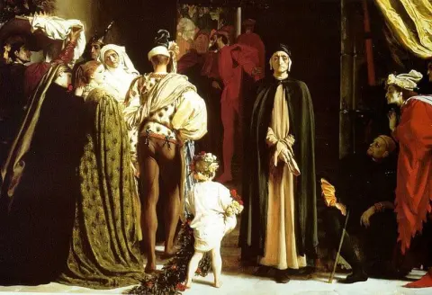 Dante en el exilio Ca. 1864