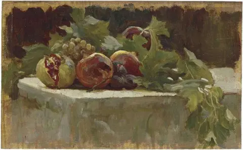 Estudio de naturaleza muerta para Clytie Ca. 1895