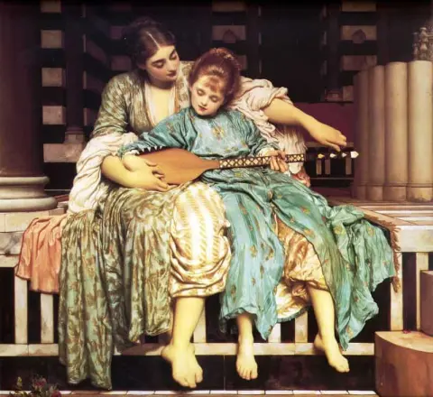 La lección de música Ca. 1877