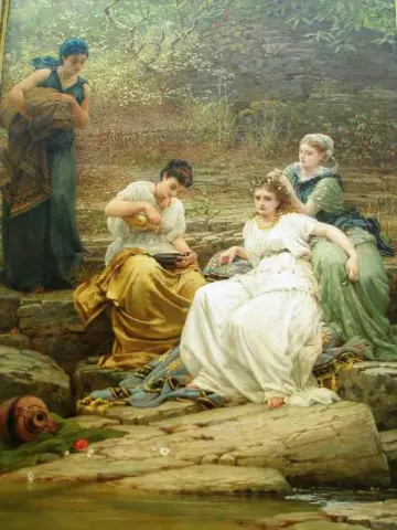 Nausicaa og tjenestepikene hennes 1871