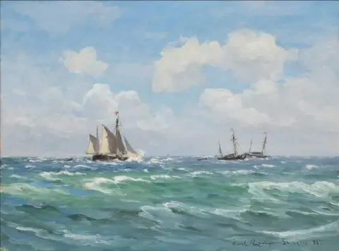 Navi in mare al largo di Skagen 1895