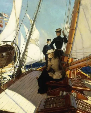 An Afternoon On A Sailing Boat