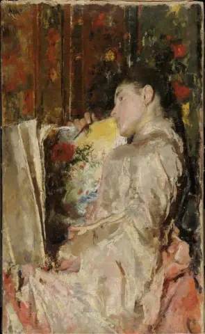 アルバムを持つ女性 1888 年頃