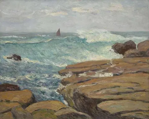 파도 Eecheleee Saint-guenole Penmarch 1898