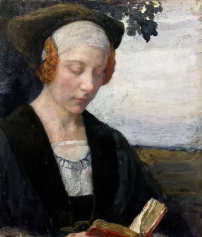Femme En Buste La Lecture