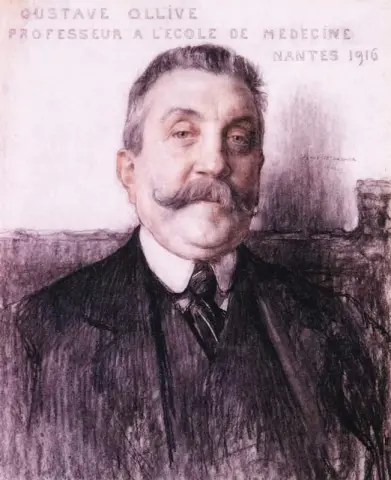 Porträt von Gustave Ollive Professor der School of Medicine 1916