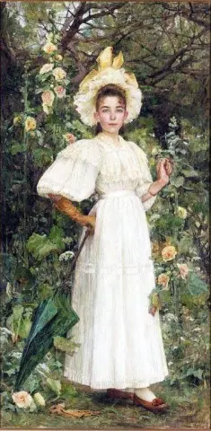Porträt der Tochter des Künstlers 1894