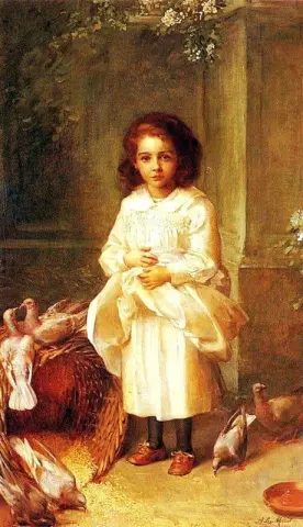 ミス・エセル・ダーシーの肖像（1888年6歳）