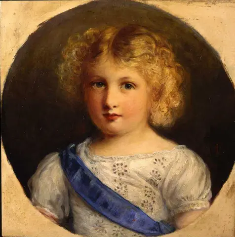 Portrait Of A Little Boy With A Blue Sash Ca. 1860
