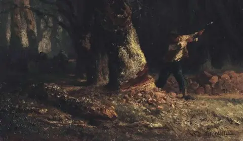 Vedhogger I Skogen ca 1850-52