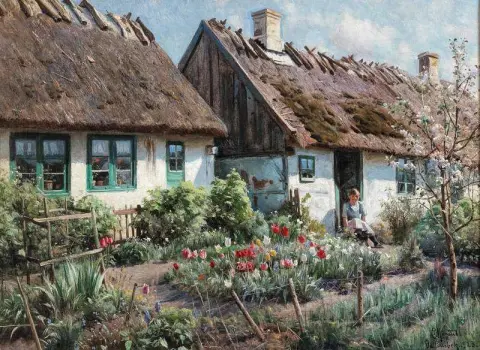 Ein Fruhling Im Bauerngarten 1923