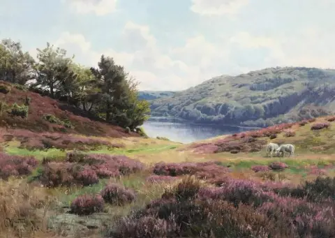 Landscape With Grazing Sheep By Thorso 192