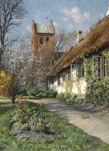 Springtime At Stenlose Church 1919