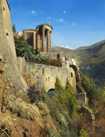 Temple Of The Sibyl At Tivoli 1884