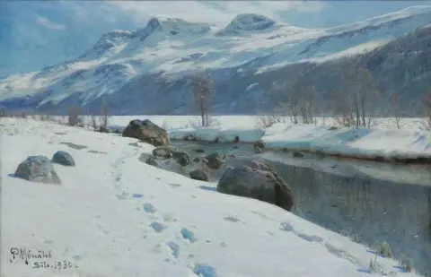 Winter S Day At Sils 1930