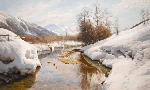 Winter Sun In The Engadin 1914