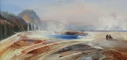 Большие источники в Йеллоустонском парке, 1872 г.