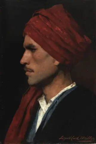 Retrato de um homem de perfil