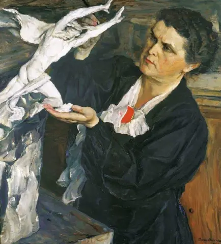 Retrato de la escultora Vera Mukhina