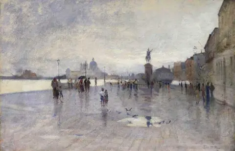 Lluvia Riva Degli Schiavoni Venecia 1872