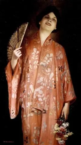 Der rosa Kimono