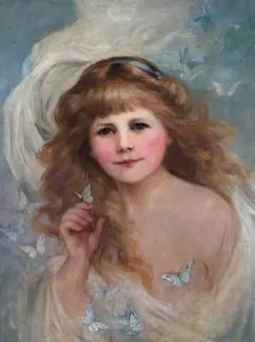 Baccante con farfalle 1905 circa
