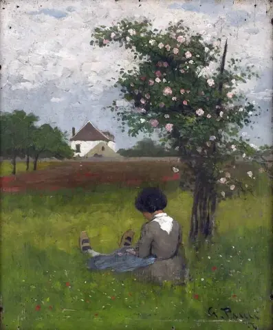 Sittande Flicka 1877