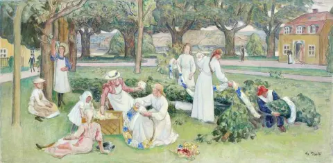 Studi fino a metà estate, 1901 circa