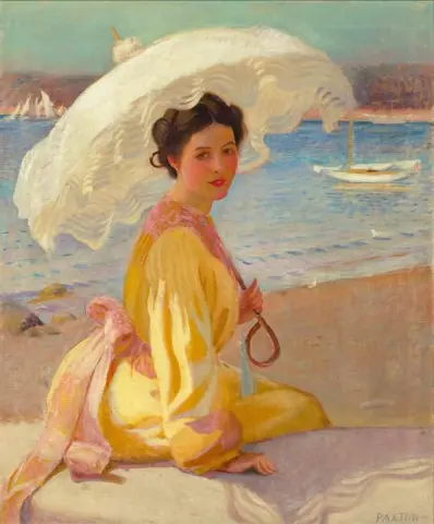 Girl With The Sea Beyond 190x