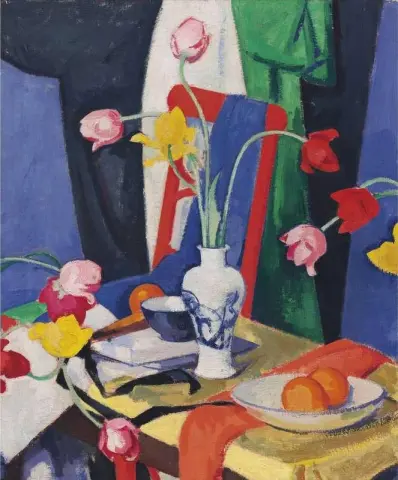 Stilleben med tulipaner ca. 1919