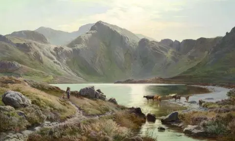 Лланберис Северный Уэльс 1871 г.