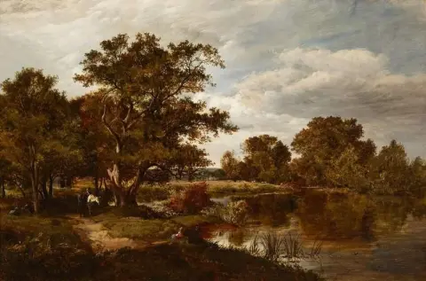 Op de rivier de Mole 1859